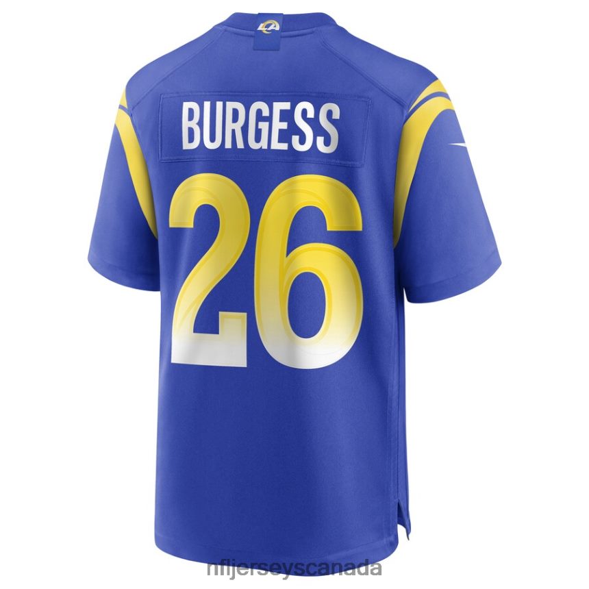 Men Los Angeles Rams Terrell Burgess Nike Royal Game Jersey Clothing NFL TBXFR65659