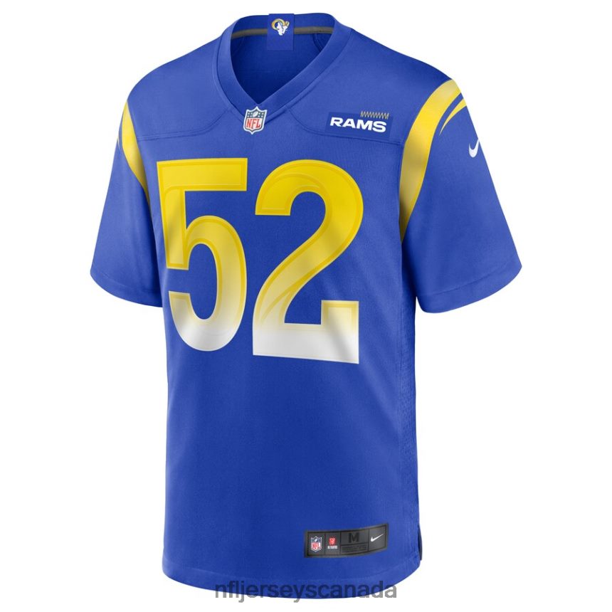 Men Los Angeles Rams Terrell Lewis Nike Royal Game Jersey Clothing NFL TBXFR66350