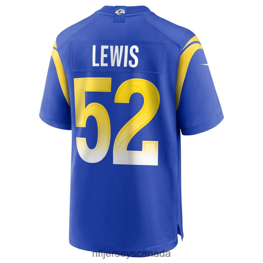 Men Los Angeles Rams Terrell Lewis Nike Royal Game Jersey Clothing NFL TBXFR66350