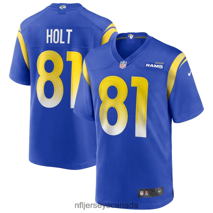 Men Los Angeles Rams Torry Holt Nike Royal Game Retired Player Jersey Clothing NFL TBXFR64783