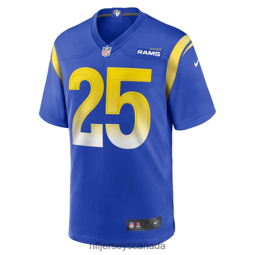Men Los Angeles Rams Trey Ragas Nike Royal Game Player Jersey Clothing NFL TBXFR66621