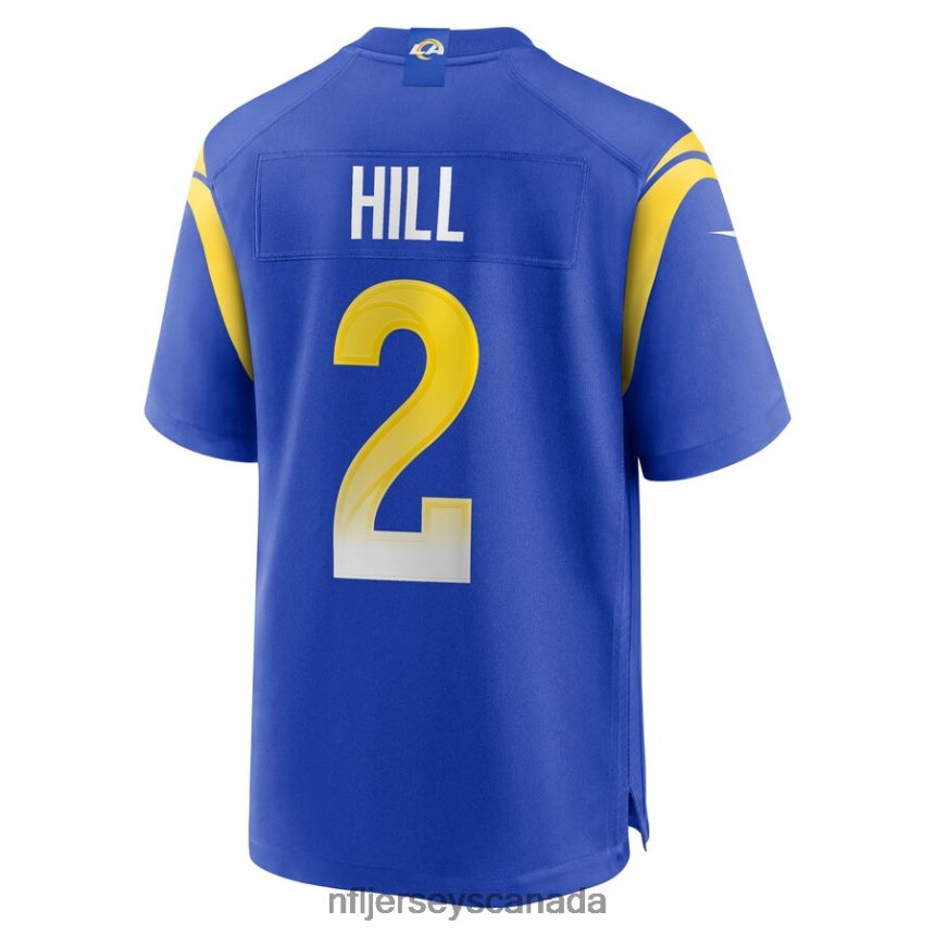 Men Los Angeles Rams Troy Hill Nike Royal Game Player Jersey Clothing NFL TBXFR67035