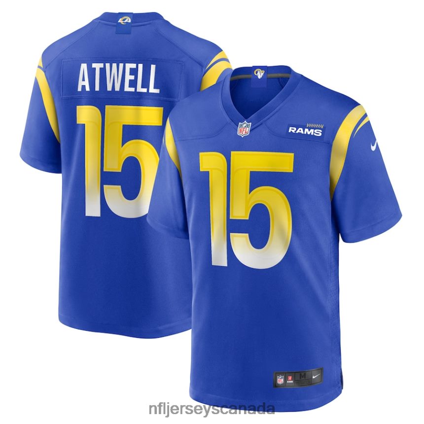 Men Los Angeles Rams Tutu Atwell Nike Royal Game Player Jersey Clothing NFL TBXFR64228