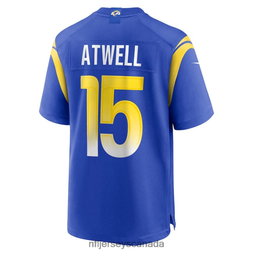 Men Los Angeles Rams Tutu Atwell Nike Royal Game Player Jersey Clothing NFL TBXFR64228