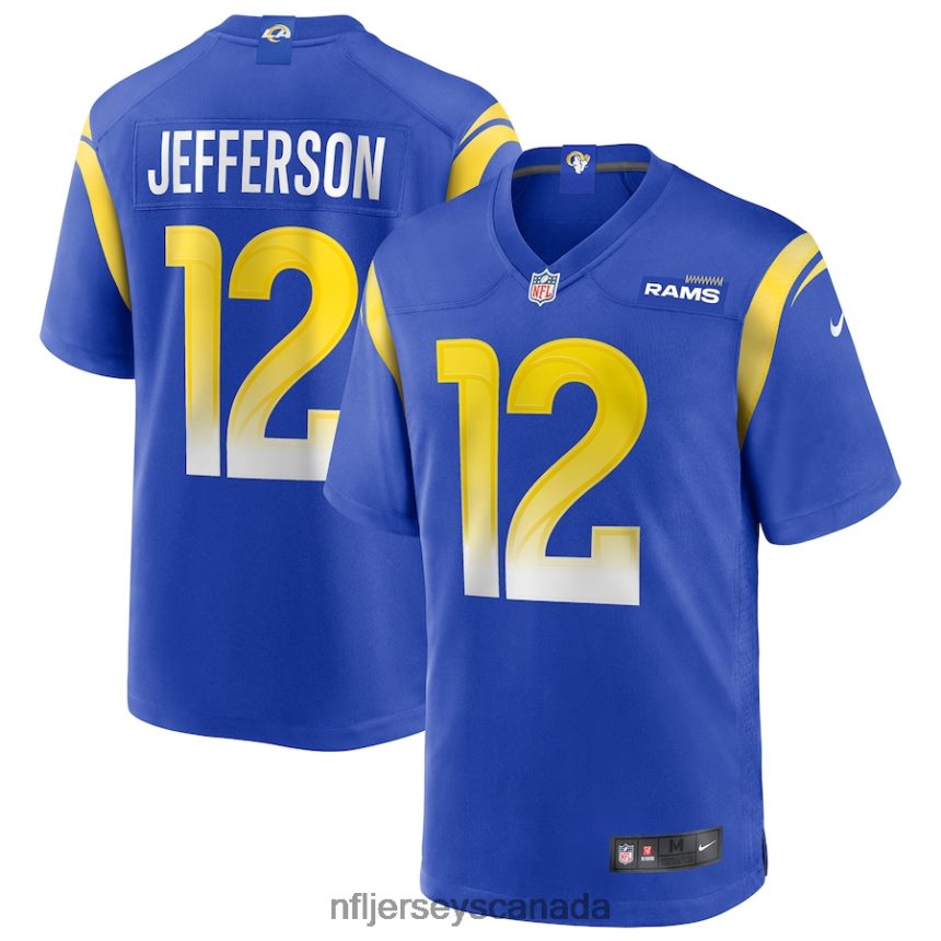 Men Los Angeles Rams Van Jefferson Nike Royal Player Game Jersey Clothing NFL TBXFR64072