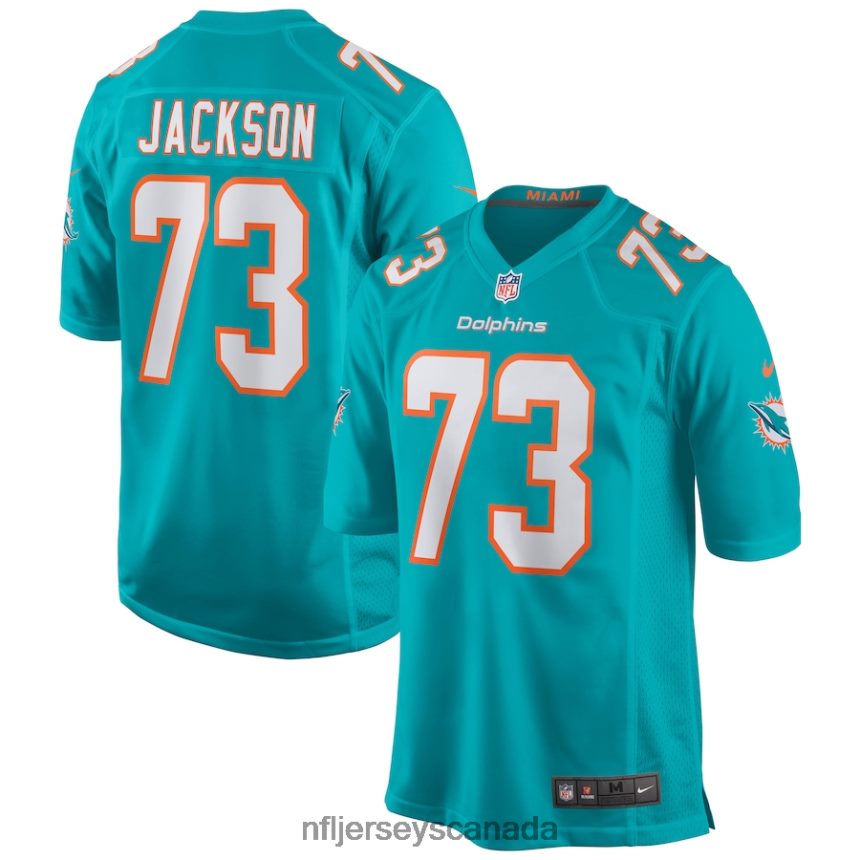 Men Miami Dolphins Austin Jackson Nike Aqua Game Jersey Clothing NFL TBXFR63743