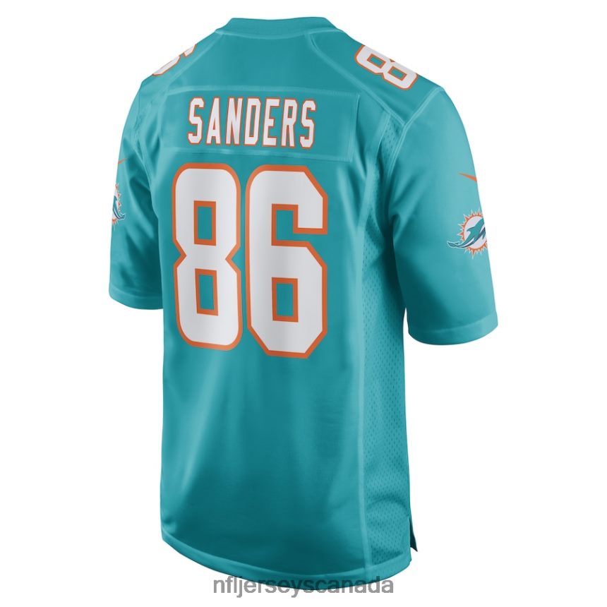 Men Miami Dolphins Braylon Sanders Nike Aqua Game Player Jersey Clothing NFL TBXFR65646