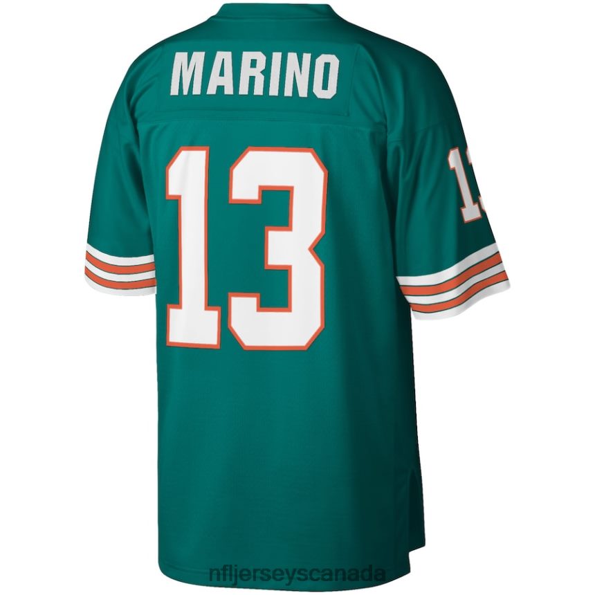 Men Miami Dolphins Dan Marino Mitchell  Ness Aqua 1984 Retired Player Legacy Replica Jersey Clothing NFL TBXFR63742