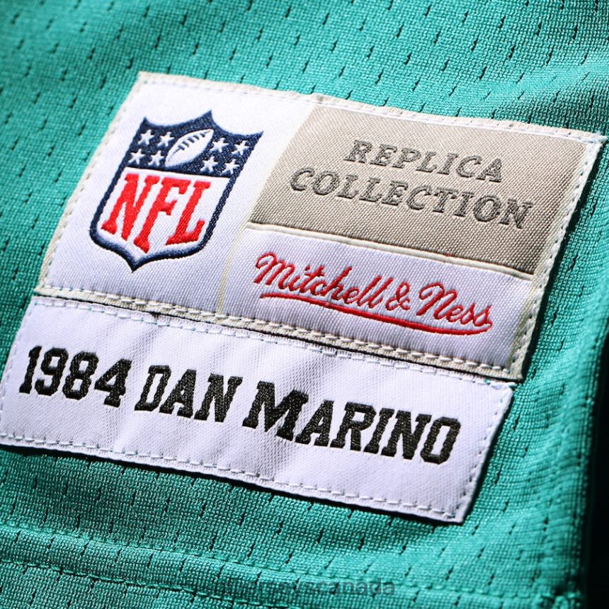 Men Miami Dolphins Dan Marino Mitchell  Ness Aqua 1984 Retired Player Legacy Replica Jersey Clothing NFL TBXFR63742