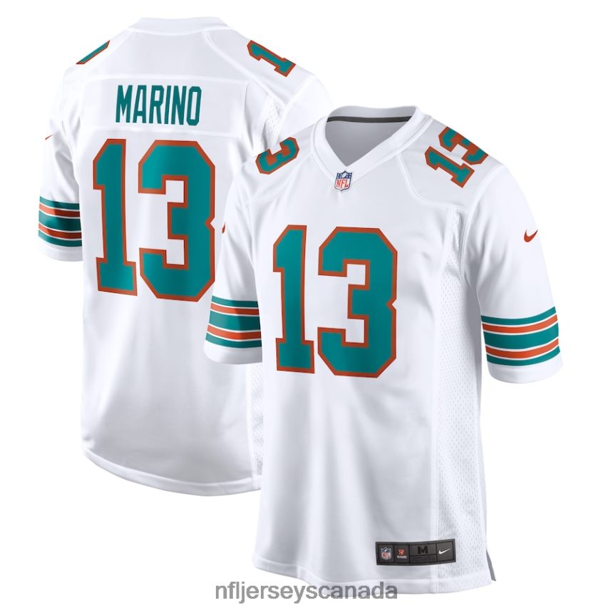 Men Miami Dolphins Dan Marino Nike White Retired Player Jersey Clothing NFL TBXFR6410