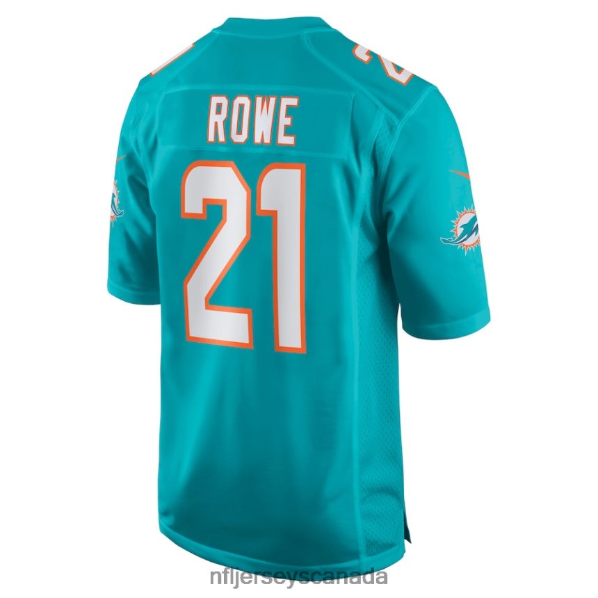 Men Miami Dolphins Eric Rowe Nike Aqua Game Jersey Clothing NFL TBXFR66654