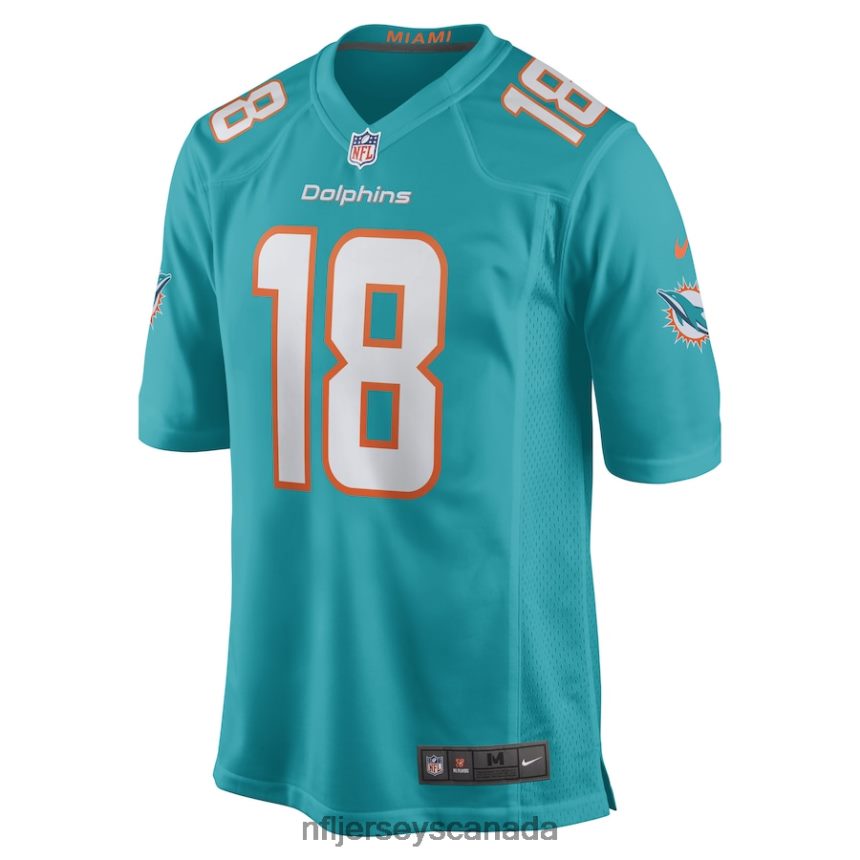 Men Miami Dolphins Erik Ezukanma Nike Aqua Game Player Jersey Clothing NFL TBXFR63832