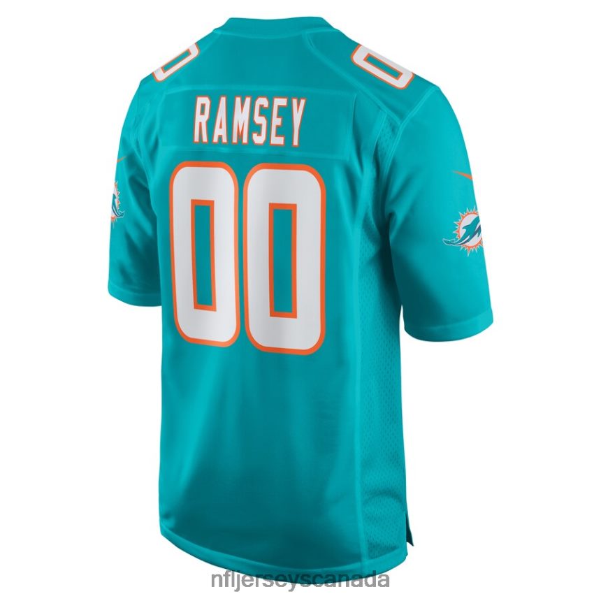 Men Miami Dolphins Jalen Ramsey Nike Aqua Team Color Game Jersey Clothing NFL TBXFR6177