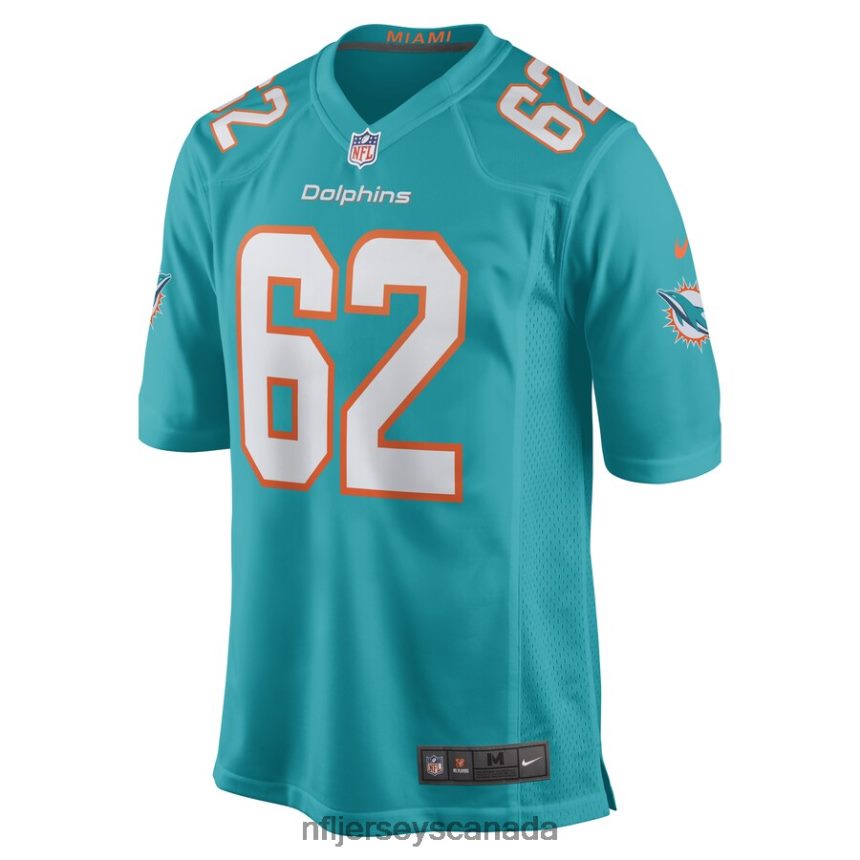 Men Miami Dolphins James Empey Nike Aqua Game Player Jersey Clothing NFL TBXFR66423