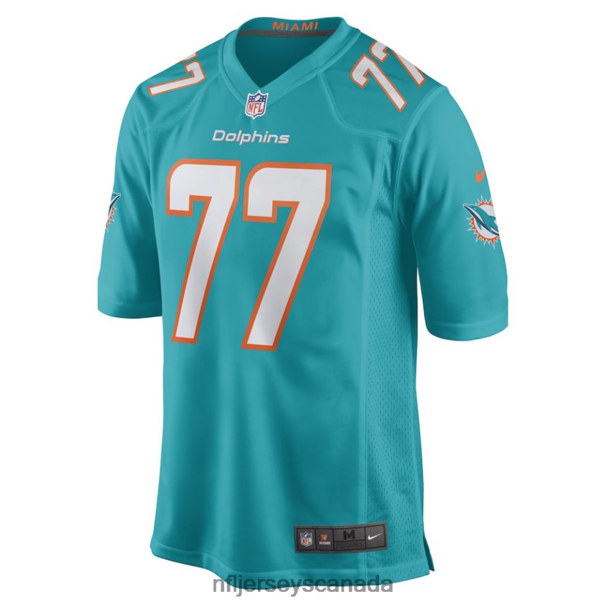 Men Miami Dolphins John Jenkins Nike Aqua Game Player Jersey Clothing NFL TBXFR66147