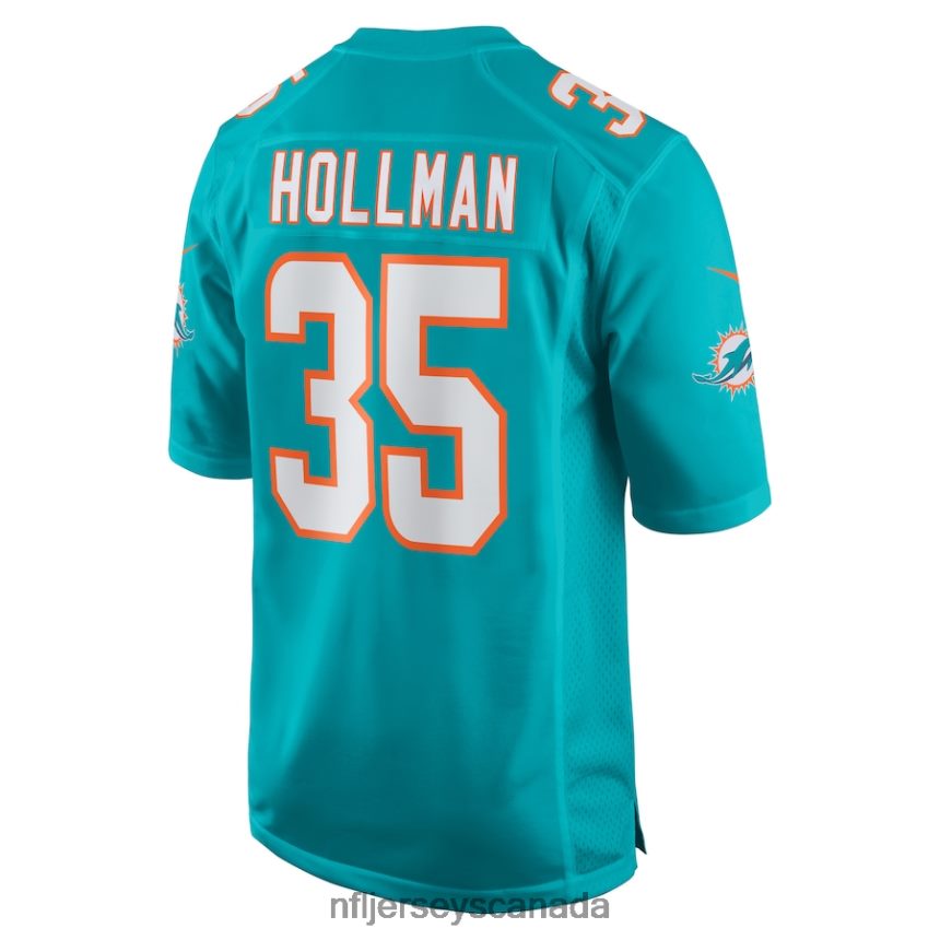 Men Miami Dolphins Ka\Dar Hollman Nike Aqua Home Game Player Jersey Clothing NFL TBXFR66662