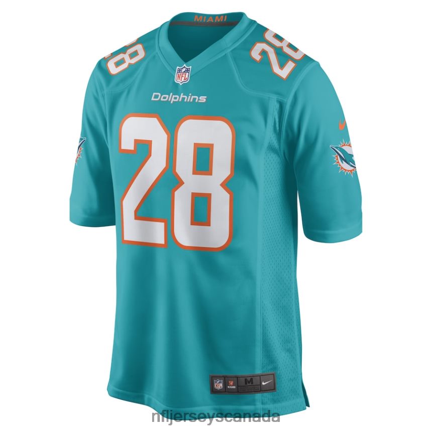 Men Miami Dolphins Kader Kohou Nike Aqua Game Player Jersey Clothing NFL TBXFR61641