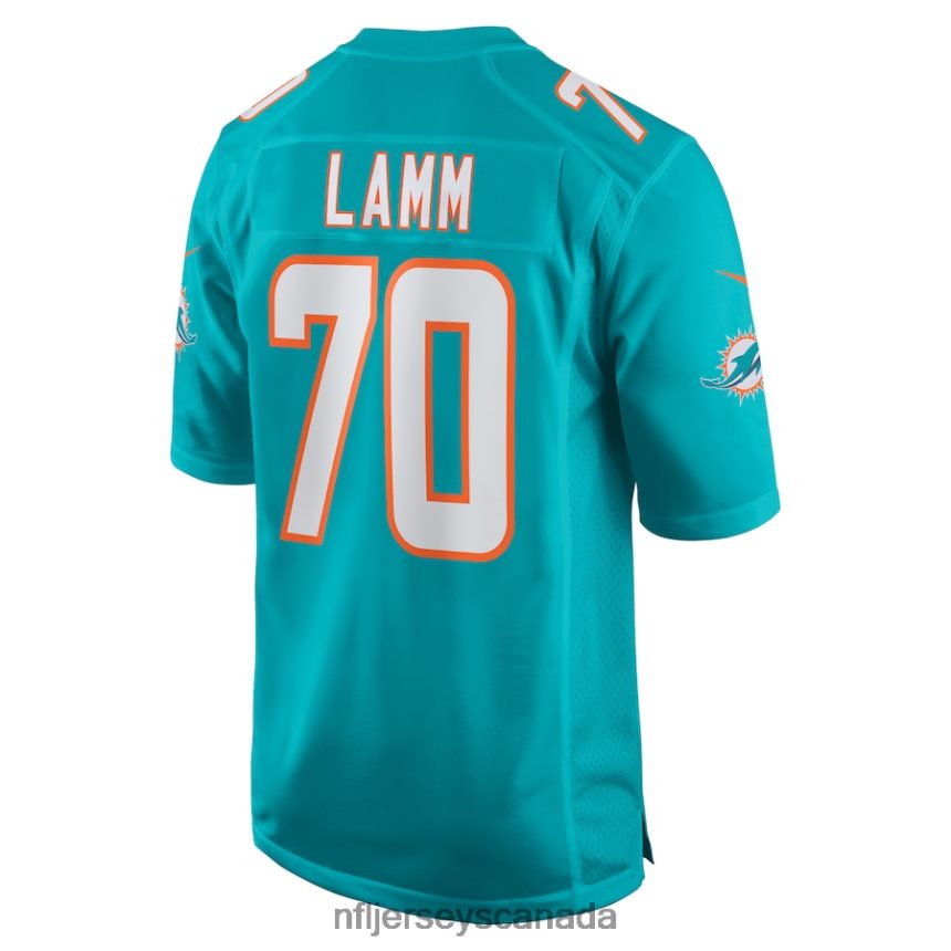 Men Miami Dolphins Kendall Lamm Nike Aqua Home Game Player Jersey Clothing NFL TBXFR66764