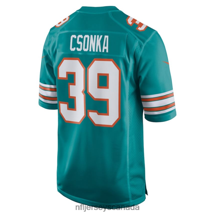 Men Miami Dolphins Larry Csonka Nike Aqua Retired Player Jersey Clothing NFL TBXFR6674