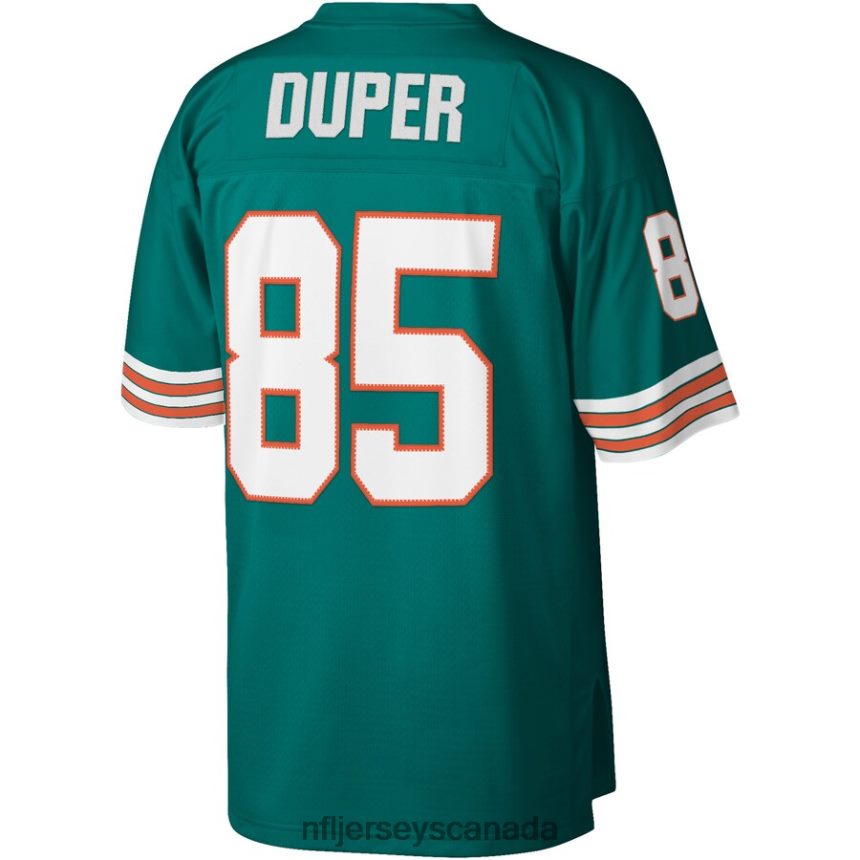 Men Miami Dolphins Mark Duper Mitchell  Ness Aqua 1984 Legacy Replica Jersey Clothing NFL TBXFR63232