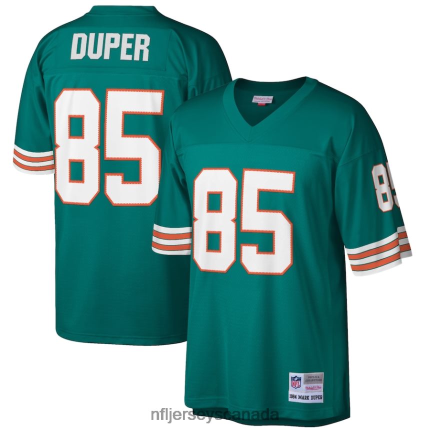 Men Miami Dolphins Mark Duper Mitchell  Ness Aqua 1984 Retired Player Legacy Replica Jersey Clothing NFL TBXFR65073