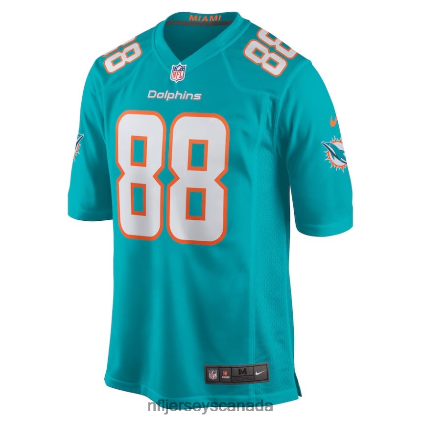 Men Miami Dolphins Mike Gesicki Nike Aqua Game Player Jersey Clothing NFL TBXFR61009