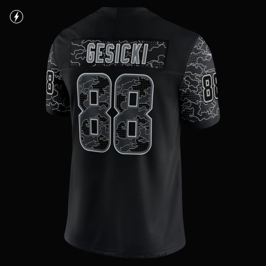 Men Miami Dolphins Mike Gesicki Nike Black RFLCTV Limited Jersey Clothing NFL TBXFR6608