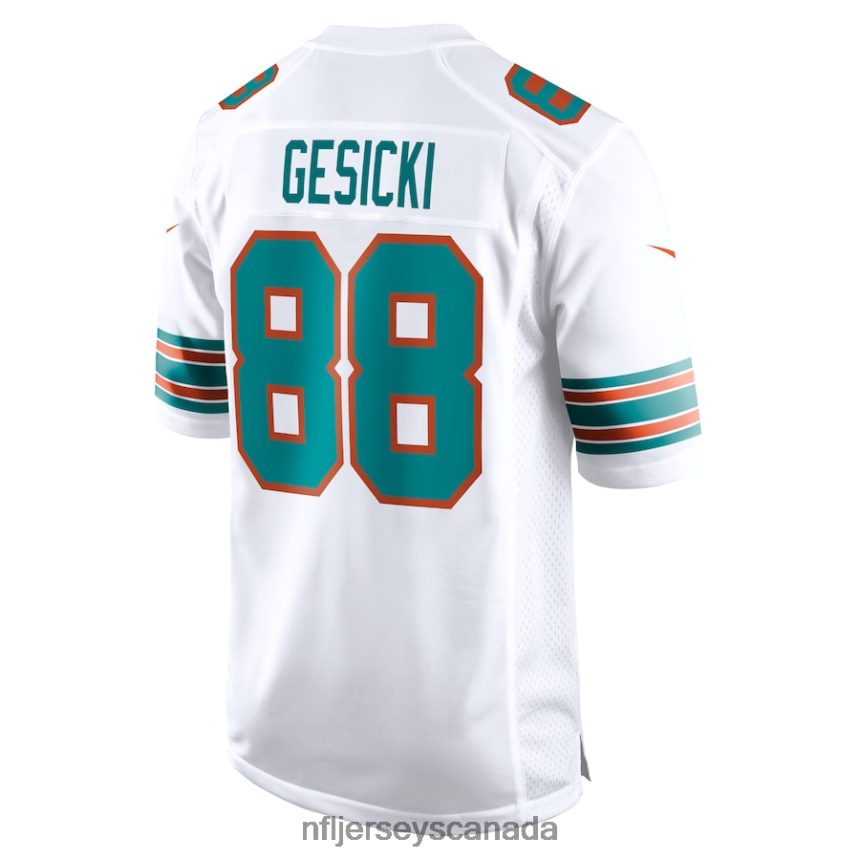 Men Miami Dolphins Mike Gesicki Nike White Alternate Game Jersey Clothing NFL TBXFR6463