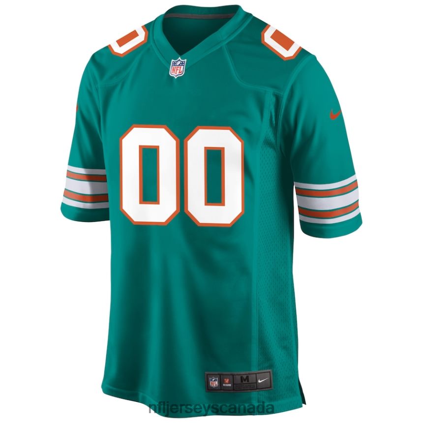 Men Miami Dolphins Nike Aqua Alternate Custom Game Jersey Clothing NFL TBXFR6194