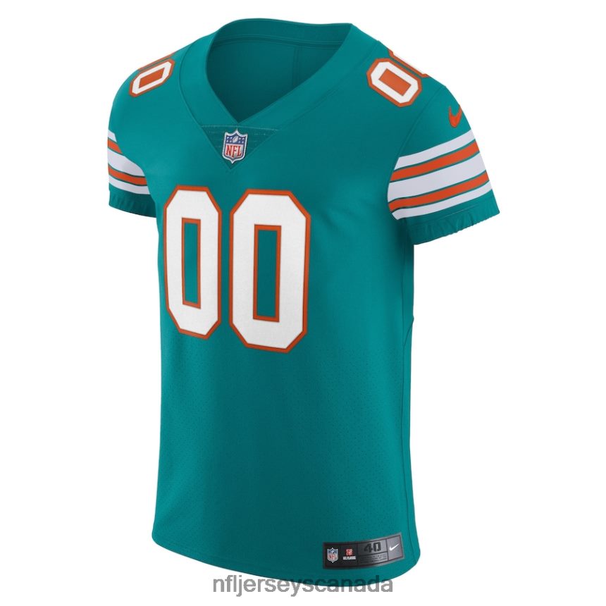 Men Miami Dolphins Nike Aqua Elite Vapor Untouchable Custom Jersey Clothing NFL TBXFR66436