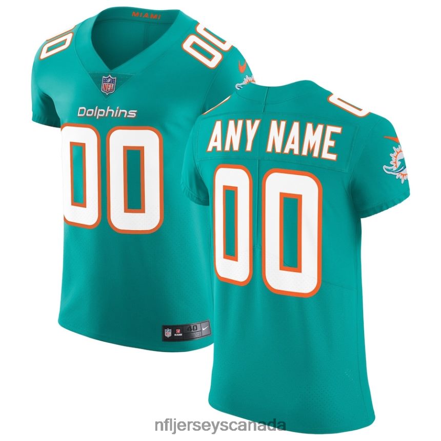 Men Miami Dolphins Nike Aqua Vapor Untouchable Elite Custom Jersey Clothing NFL TBXFR61159
