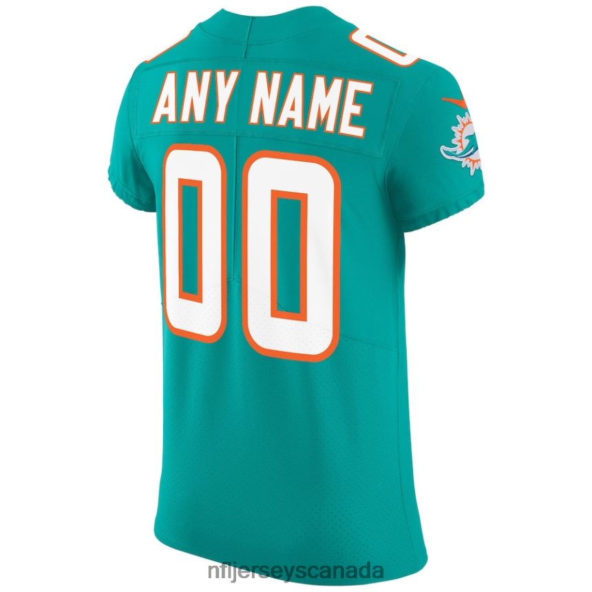 Men Miami Dolphins Nike Aqua Vapor Untouchable Elite Custom Jersey Clothing NFL TBXFR61159