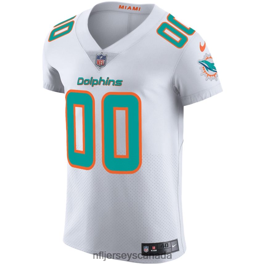 Men Miami Dolphins Nike White Vapor Untouchable Elite Custom Jersey Clothing NFL TBXFR64824