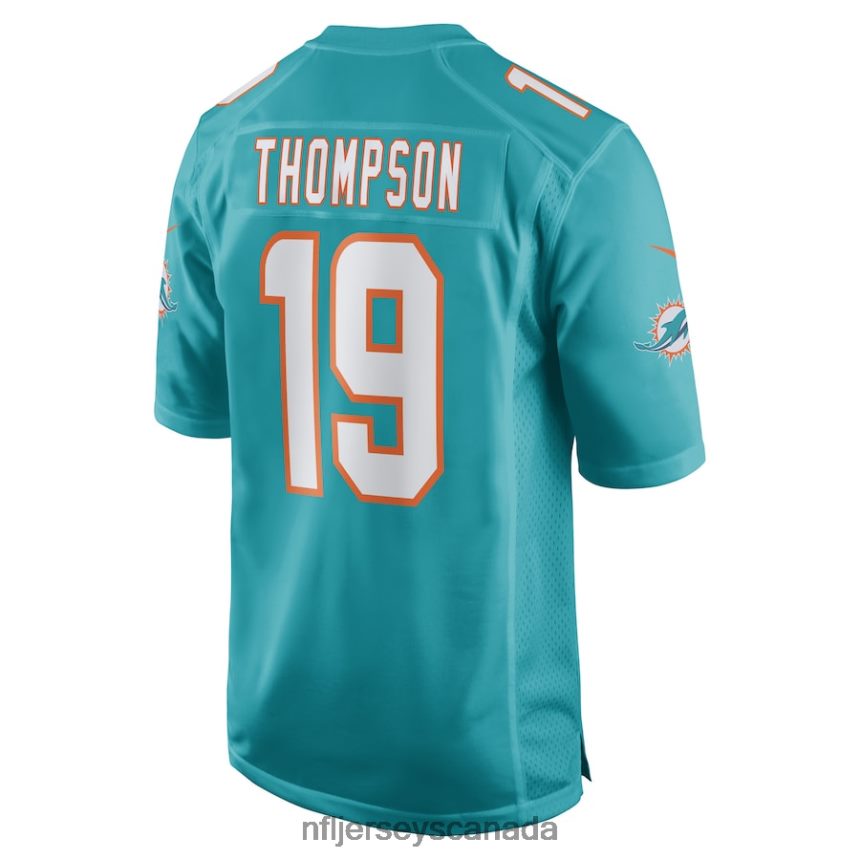 Men Miami Dolphins Skylar Thompson Nike Aqua Game Player Jersey Clothing NFL TBXFR61818