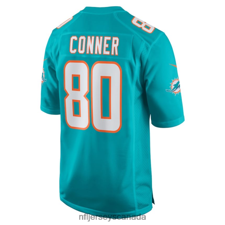 Men Miami Dolphins Tanner Conner Nike Aqua Home Game Player Jersey Clothing NFL TBXFR66253