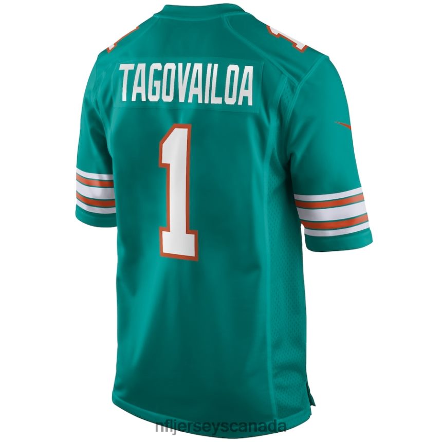 Men Miami Dolphins Tua Tagovailoa Nike Aqua Alternate Game Jersey Clothing NFL TBXFR6436