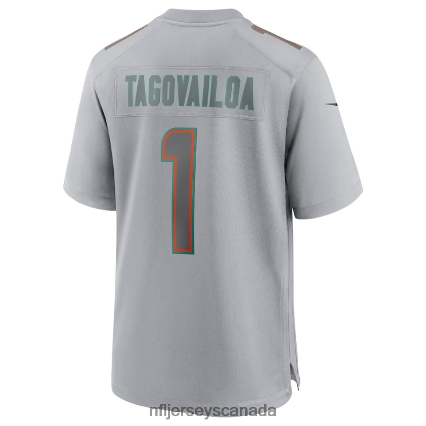Men Miami Dolphins Tua Tagovailoa Nike Gray Atmosphere Fashion Game Jersey Clothing NFL TBXFR63030