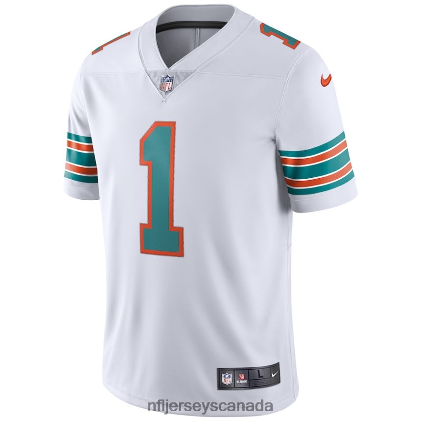 Men Miami Dolphins Tua Tagovailoa Nike White 2nd Alternate Vapor Limited Jersey Clothing NFL TBXFR61589