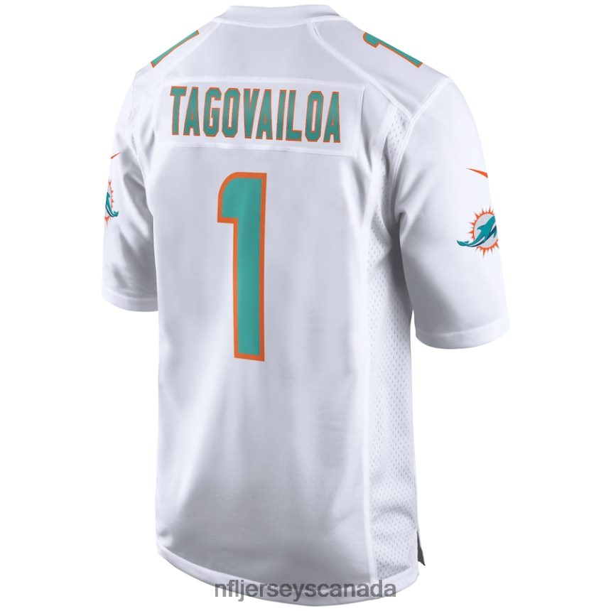 Men Miami Dolphins Tua Tagovailoa Nike White Game Jersey Clothing NFL TBXFR6759