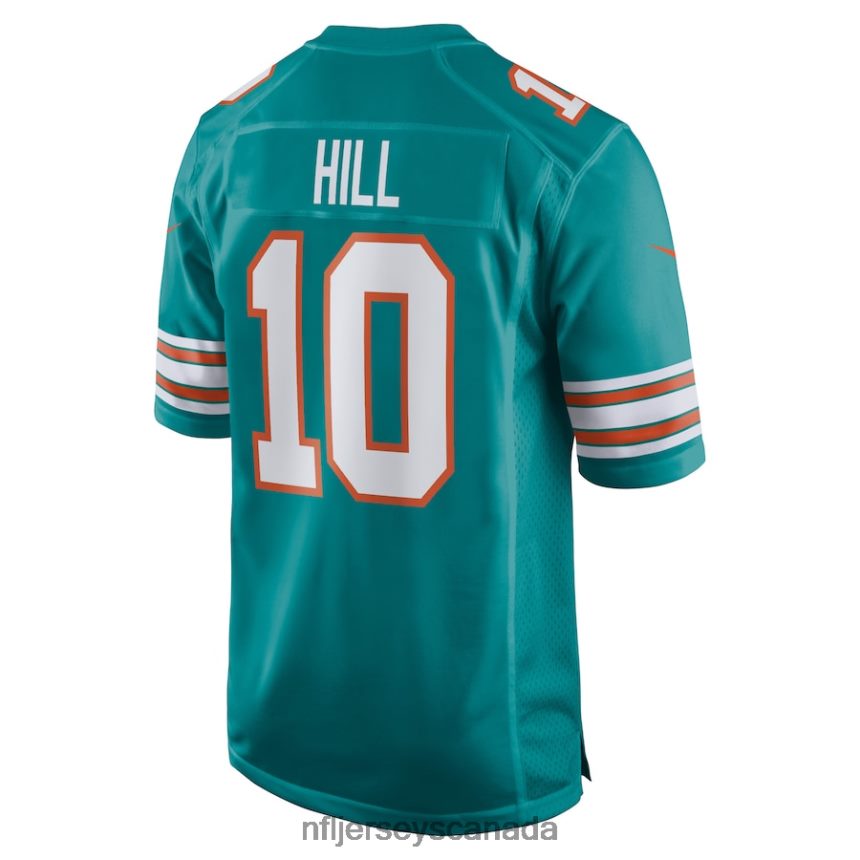 Men Miami Dolphins Tyreek Hill Nike Aqua Alternate Game Jersey Clothing NFL TBXFR6221