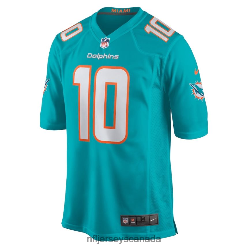 Men Miami Dolphins Tyreek Hill Nike Aqua Game Jersey Clothing NFL TBXFR664