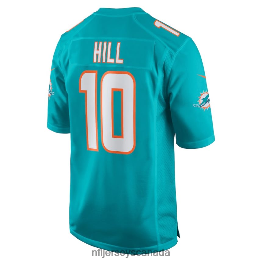 Men Miami Dolphins Tyreek Hill Nike Aqua Game Jersey Clothing NFL TBXFR664