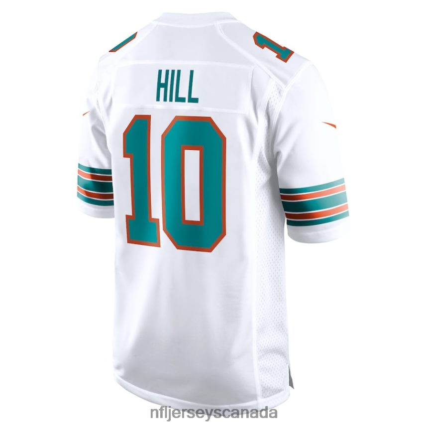Men Miami Dolphins Tyreek Hill Nike White Alternate Game Jersey Clothing NFL TBXFR6169