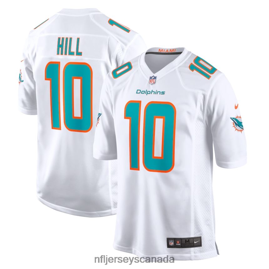 Men Miami Dolphins Tyreek Hill Nike White Game Jersey Clothing NFL TBXFR6138
