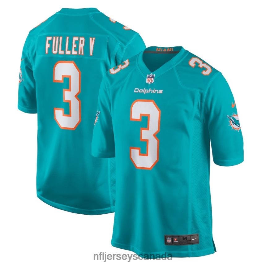 Men Miami Dolphins Will Fuller V Nike Aqua Game Jersey Clothing NFL TBXFR65723