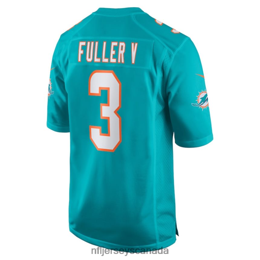 Men Miami Dolphins Will Fuller V Nike Aqua Game Jersey Clothing NFL TBXFR65723