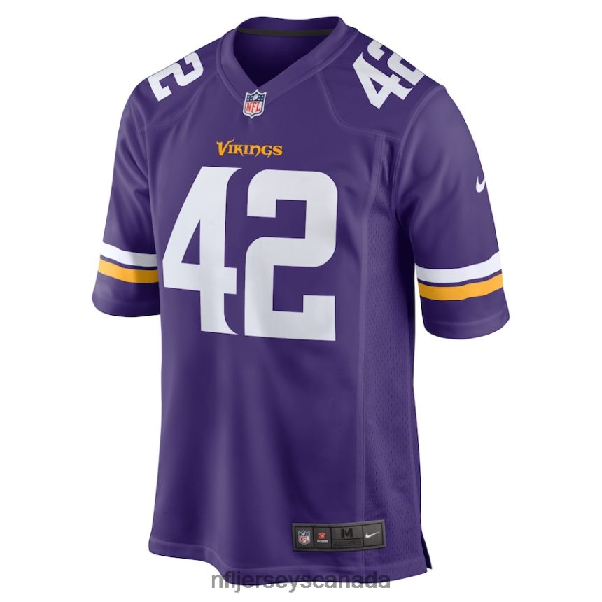 Men Minnesota Vikings Andrew DePaola Nike Purple Game Jersey Clothing NFL TBXFR63852