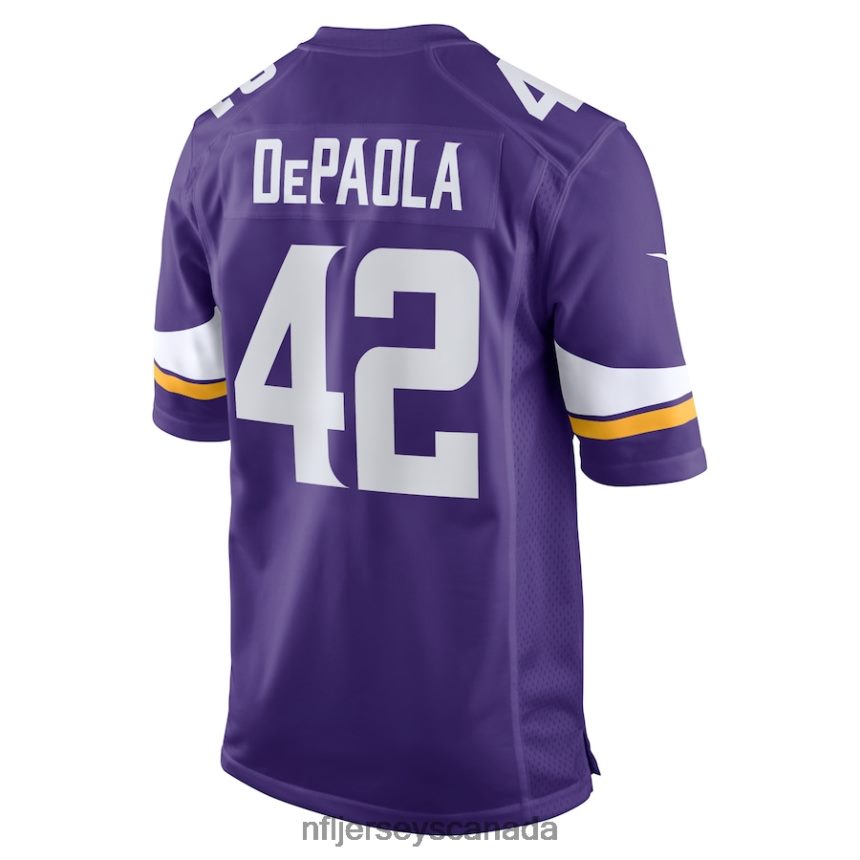 Men Minnesota Vikings Andrew DePaola Nike Purple Game Jersey Clothing NFL TBXFR63852
