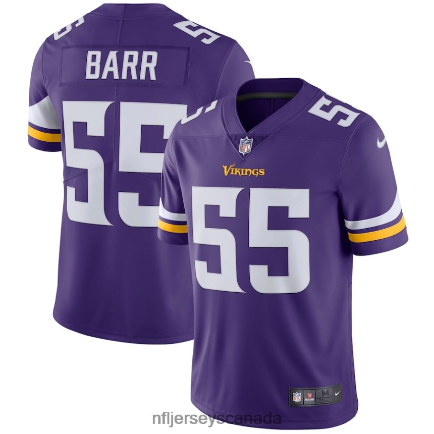 Men Minnesota Vikings Anthony Barr Nike Purple Vapor Untouchable Limited Player Jersey Clothing NFL TBXFR64079