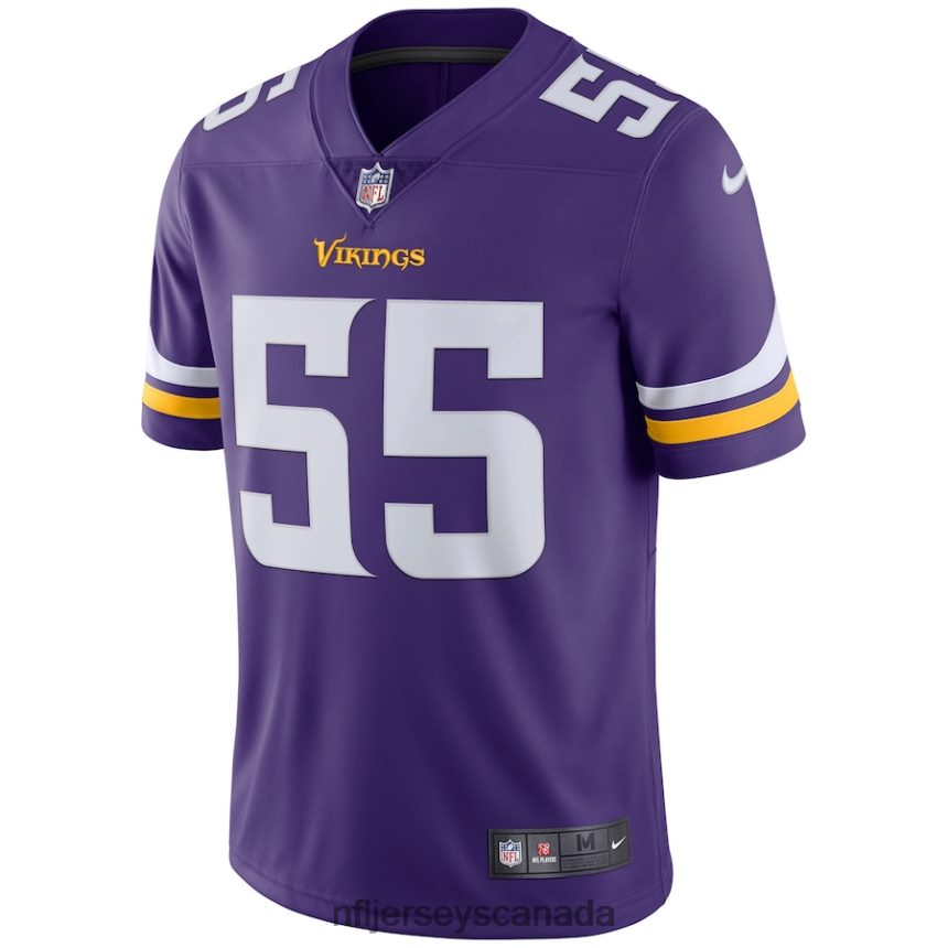 Men Minnesota Vikings Anthony Barr Nike Purple Vapor Untouchable Limited Player Jersey Clothing NFL TBXFR64079